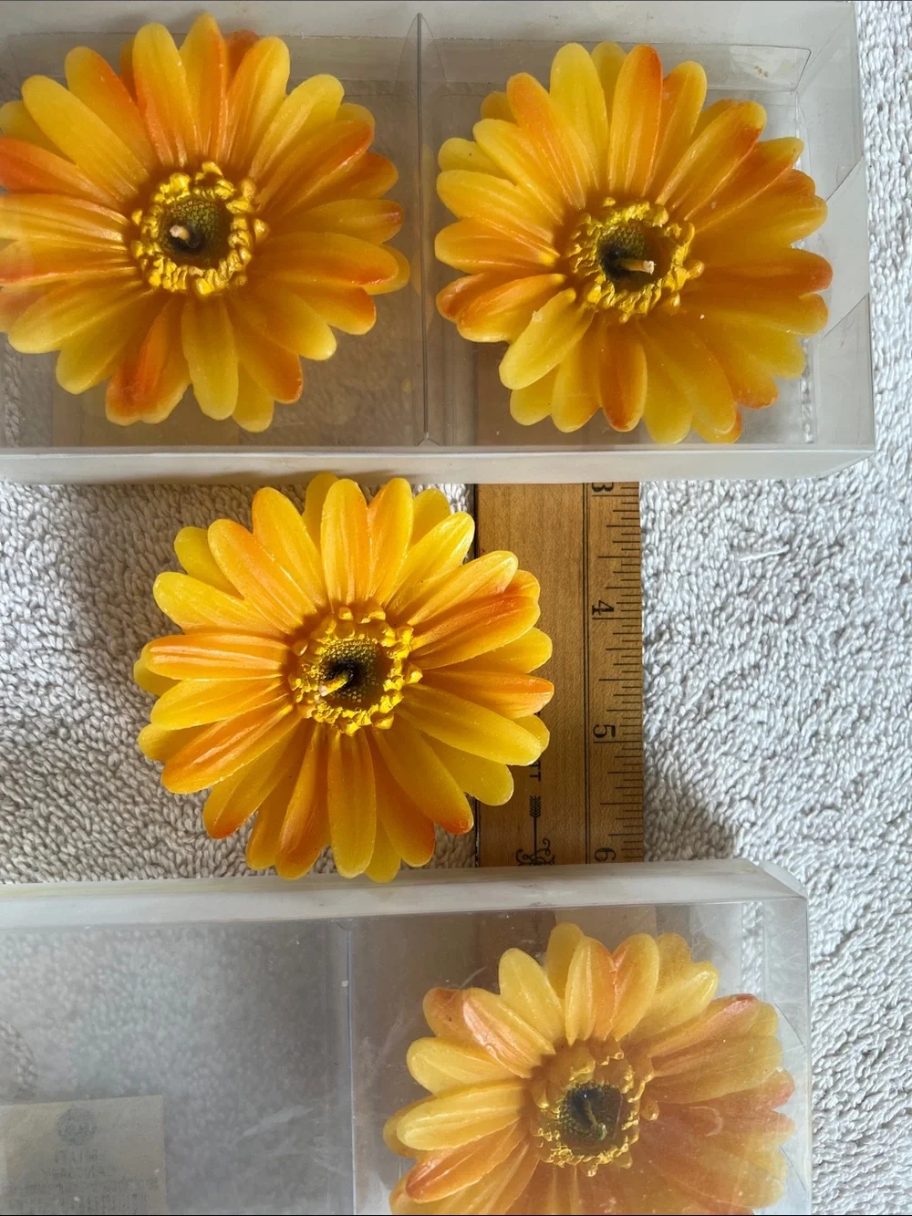 Yellow Chrysanthem Floater Candles